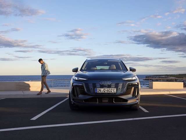 Der neue Audi Q6 e-tron in Frontansicht