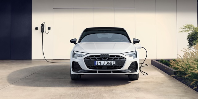 Der Audi A3 Sportback Hybrid in Frontansicht