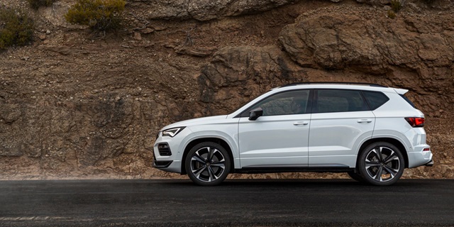 Cupra Ateca Seitenansicht weiß