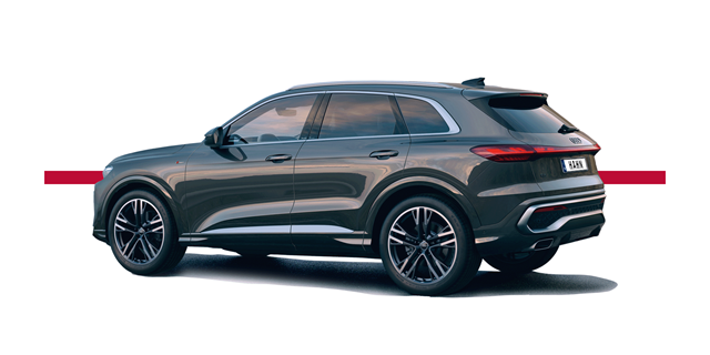 Modellfreisteller des Audi Q5 in Seitenansicht 