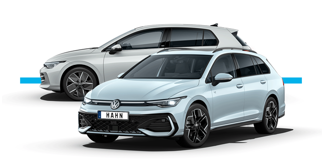Modellfreisteller des Volkswagen Golf und Golf Variant