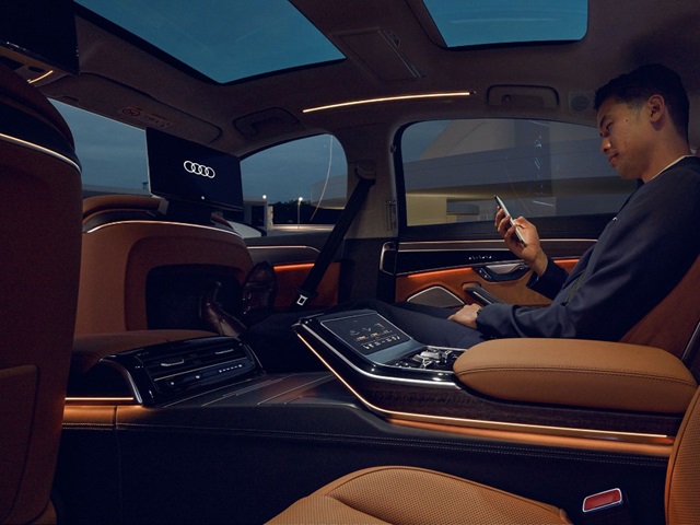Audi A8 Lang Innenansicht Rücksitz