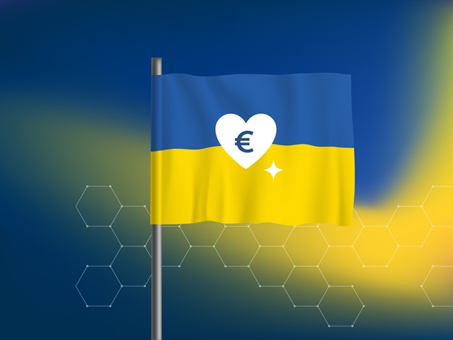 Hahn Spendenaktion zur Unterstützung der Ukraine. 
