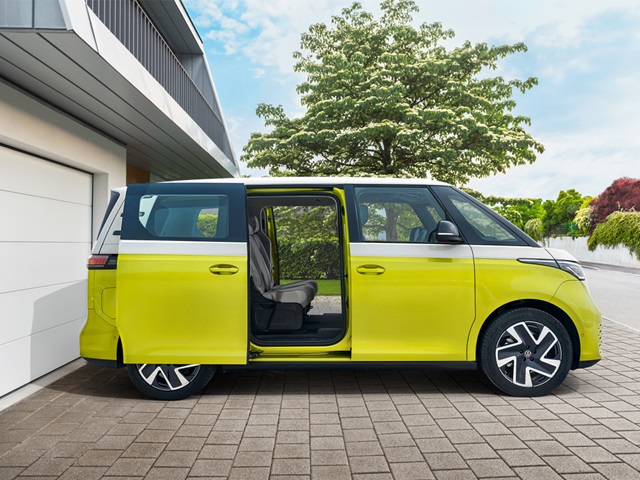 Volkswagen ID.Buzz in der Seitenansicht.