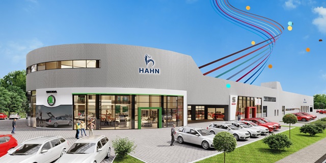 Die neue SEAT, CUPRA & Škoda Niederlassung von Hahn Automobile in der Kelterstraße in Pforzheim.