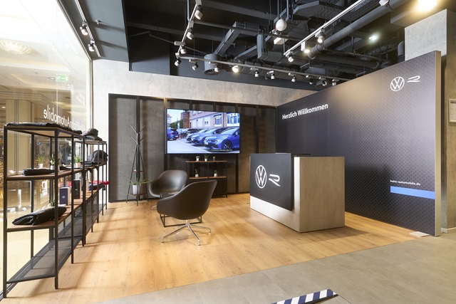 Der neue Hahn Volkswagen Pop-up Store mit R-Modellen.