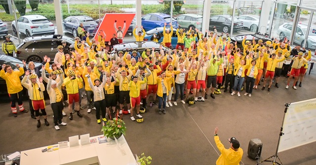 Tour Stopp bei der Hahn Gruppe in der Audi Niederlassung Ludwigsburg.