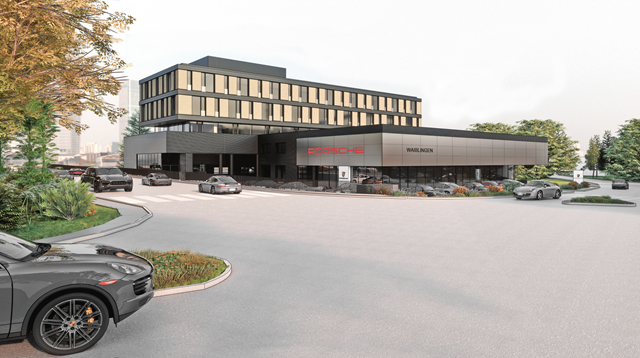Rendering Porsche Approved & Service Zentrum Waiblingen